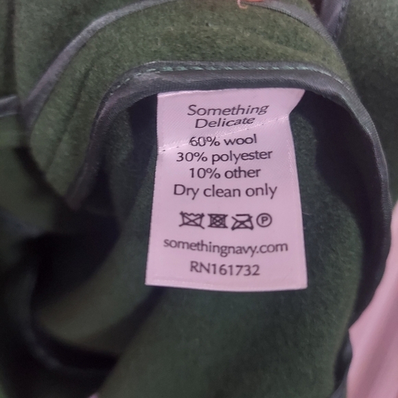 NWT Something Navy Wool Blend Gemma Coat | Green | Size Small - Picture 13 of 13